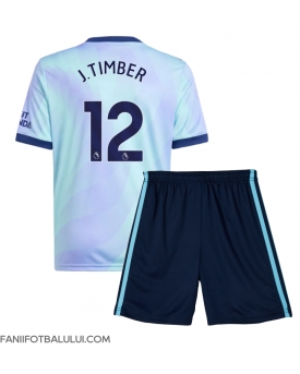 Arsenal Jurrien Timber #12 Echipament de Fotbal Replică 2024-25 Copii Treilea (+ Șorturi)